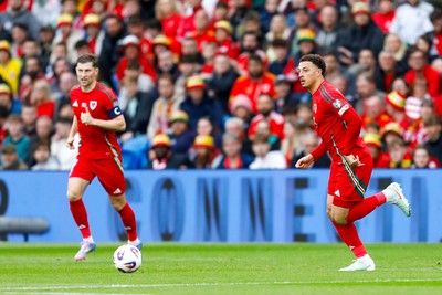 060625 - Wales v Liechtenstein - 2026 FIFA World Cup Qualifying - Ethan Ampadu of Wales