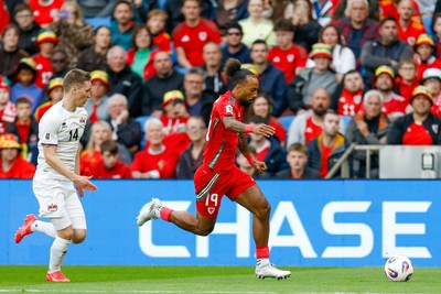 060625 - Wales v Liechtenstein - 2026 FIFA World Cup Qualifying - Sorba Thomas of Wales