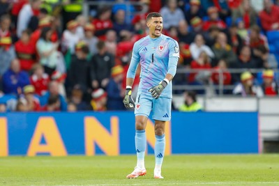 060625 - Wales v Liechtenstein - 2026 FIFA World Cup Qualifying - Karl Darlow of Wales