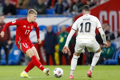 060625 - Wales v Liechtenstein - 2026 FIFA World Cup Qualifying - Jordan James of Wales