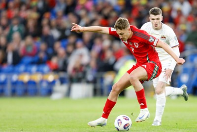 060625 - Wales v Liechtenstein - 2026 FIFA World Cup Qualifying - David Brooks of Wales