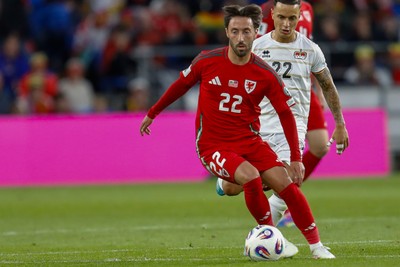 060625 - Wales v Liechtenstein - 2026 FIFA World Cup Qualifying - Josh Sheean of Wales