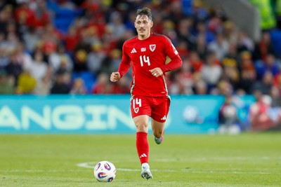 060625 - Wales v Liechtenstein - 2026 FIFA World Cup Qualifying - Connor Roberts of Wales