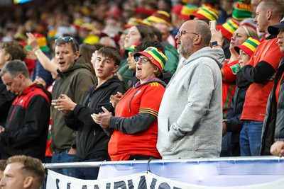060625 - Wales v Liechtenstein - 2026 FIFA World Cup Qualifying - Wales fans during game