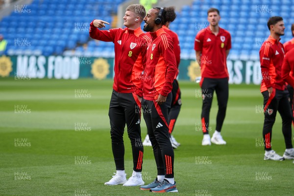 060625 - Wales v Liechtenstein - 2026 FIFA World Cup Qualifying - Sorba Thomas of Wales before game 