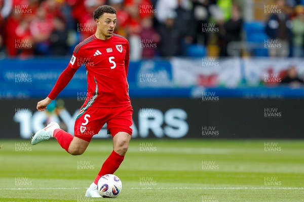 060625 - Wales v Liechtenstein - 2026 FIFA World Cup Qualifying - Ethan Ampadu of Wales