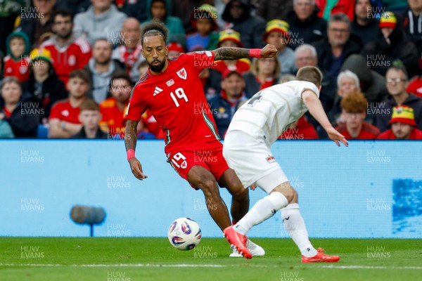 060625 - Wales v Liechtenstein - 2026 FIFA World Cup Qualifying - Sorba Thomas of Wales