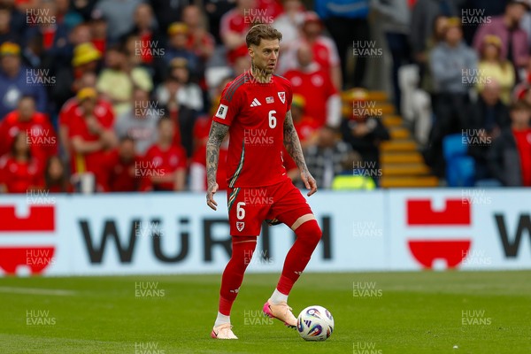 060625 - Wales v Liechtenstein - 2026 FIFA World Cup Qualifying - Joe Rodon of Wales