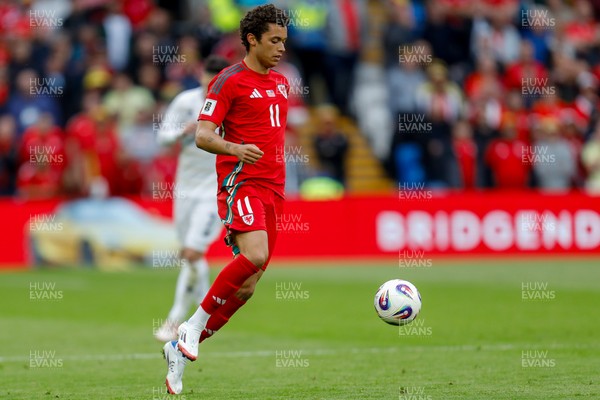 060625 - Wales v Liechtenstein - 2026 FIFA World Cup Qualifying - Brennan Johnson of Wales
