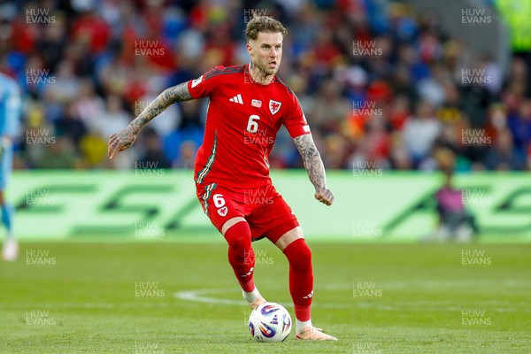 060625 - Wales v Liechtenstein - 2026 FIFA World Cup Qualifying - Joe Rodon of Wales