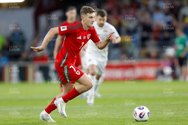 060625 - Wales v Liechtenstein - 2026 FIFA World Cup Qualifying - David Brooks of Wales