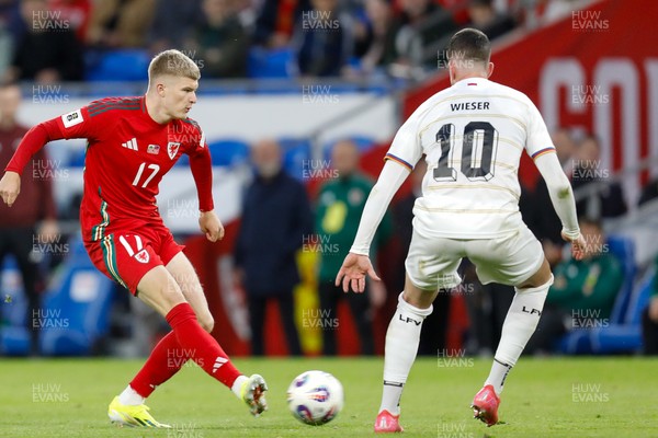 060625 - Wales v Liechtenstein - 2026 FIFA World Cup Qualifying - Jordan James of Wales