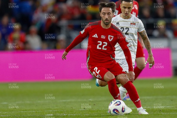 060625 - Wales v Liechtenstein - 2026 FIFA World Cup Qualifying - Josh Sheean of Wales