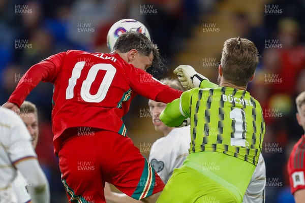 060625 - Wales v Liechtenstein - 2026 FIFA World Cup Qualifying - Liam Cullen of Wales