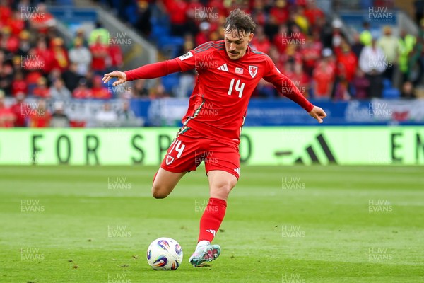 060625 - Wales v Liechtenstein - 2026 FIFA World Cup Qualifying - Connor Roberts of Wales