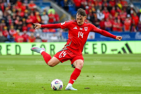 060625 - Wales v Liechtenstein - 2026 FIFA World Cup Qualifying - Connor Roberts of Wales