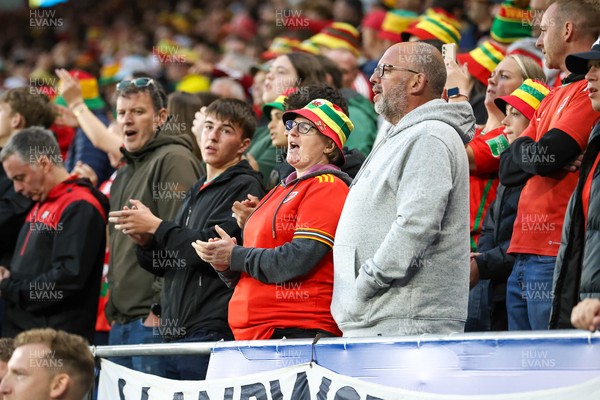 060625 - Wales v Liechtenstein - 2026 FIFA World Cup Qualifying - Wales fans during game