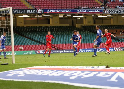 11.10.08 ... Wales v Liechtenstein, World Cup Qualifying Match Group 4, Millennium Stadium, Cardiff - Wales' David Edwards scores goal 