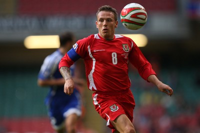 11.10.08 ... Wales v Liechtenstein, World Cup Qualifying Match Group 4, Millennium Stadium, Cardiff - Wales' Craig Bellamy  