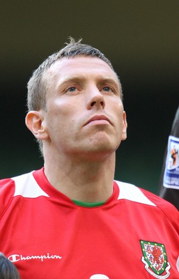 11.10.08 ... Wales v Liechtenstein, World Cup Qualifying Match Group 4, Millennium Stadium, Cardiff - Wales' Craig Bellamy  