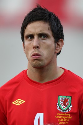 11.08.10 .. Wales v Luxembourg, .Friendly International, Llanelli -  Wales' Brian Stock    