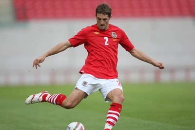 11.08.10 .. Wales v Luxembourg, .Friendly International, Llanelli -  Wales' Sam Ricketts  