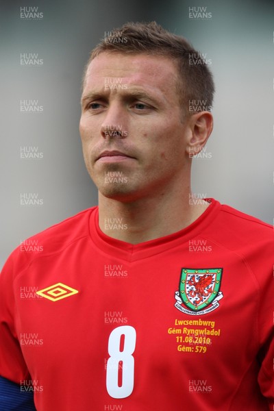 11.08.10 .. Wales v Luxembourg, .Friendly International, Llanelli -  Wales' Craig Bellemy   