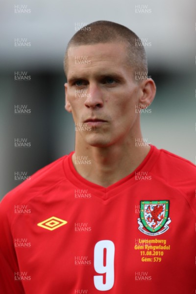 11.08.10 .. Wales v Luxembourg, .Friendly International, Llanelli -  Wales' Steve Morrison   