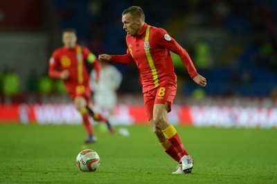 111013 - Wales v Macedonia - FIFA 2014 World Cup Qualifier - Craig Bellamy of Wales