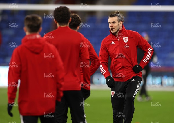 270321 - Wales v Mexico - International Friendly -  Gareth Bale of Wales during the warm up