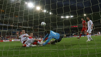 02.09.11 - Wales v Montenegro, Euro 2012 Qualifying -  Wales' Steve Morison scores goal  