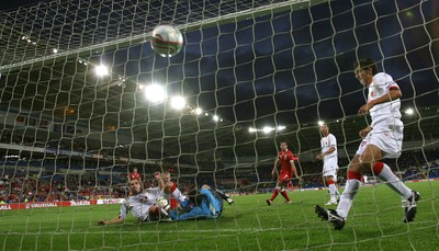 02.09.11 - Wales v Montenegro, Euro 2012 Qualifying -  Wales' Steve Morison scores goal  