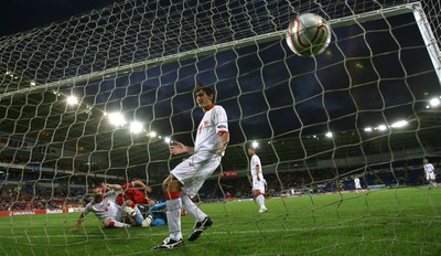 02.09.11 - Wales v Montenegro, Euro 2012 Qualifying -  Wales' Steve Morison scores goal  