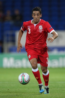 02.09.11 - Wales v Montenegro, Euro 2012 Qualifying -  Wales' Neil Taylor        