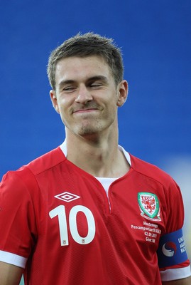 02.09.11 - Wales v Montenegro, Euro 2012 Qualifying -  Wales' Aaron Ramsey   