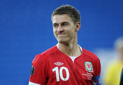 02.09.11 - Wales v Montenegro, Euro 2012 Qualifying -  Wales' Aaron Ramsey   