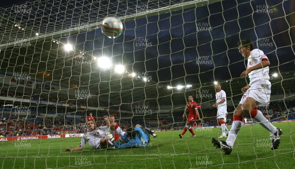 02.09.11 - Wales v Montenegro, Euro 2012 Qualifying -  Wales' Steve Morison scores goal  