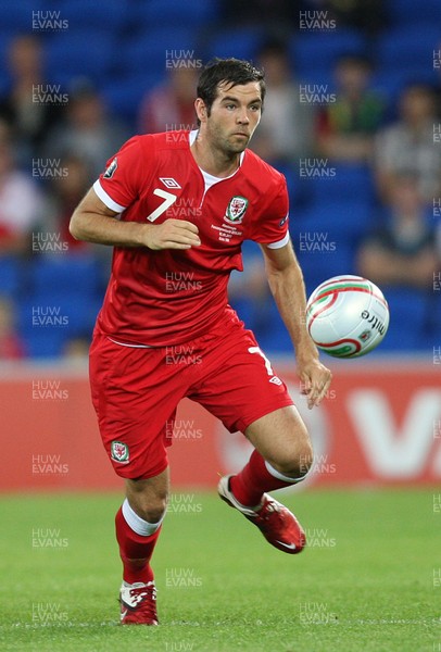 02.09.11 - Wales v Montenegro, Euro 2012 Qualifying -  Wales' Joe Ledley     