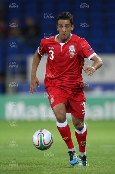 02.09.11 - Wales v Montenegro, Euro 2012 Qualifying -  Wales' Neil Taylor        
