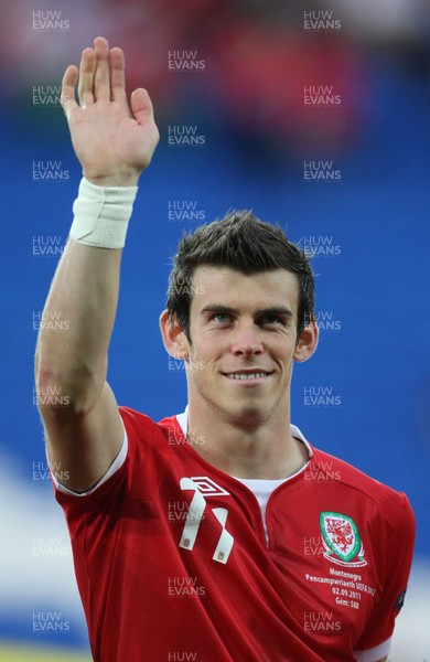 02.09.11 - Wales v Montenegro, Euro 2012 Qualifying -  Wales' Gareth Bale  