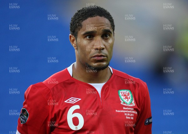 02.09.11 - Wales v Montenegro, Euro 2012 Qualifying -  Wales' Ashley Williams     