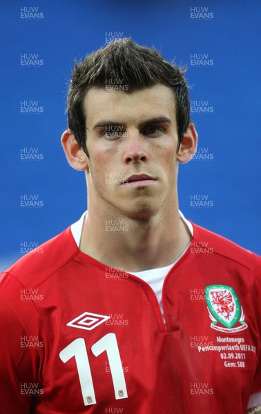 02.09.11 - Wales v Montenegro, Euro 2012 Qualifying -  Wales' Gareth Bale       