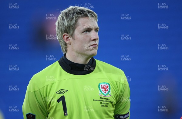 02.09.11 - Wales v Montenegro, Euro 2012 Qualifying -  Wales' keeper Wayne Hennessey                               