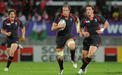 26.09.11 - Wales v Namibia - Rugby World Cup 2011 - Alun Wyn Jones of Wales. 