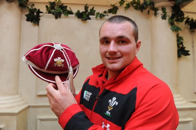 26.09.11 - Wales v Namibia - Rugby World Cup 2011 - Ken Owens of Wales with his first Wales cap. 