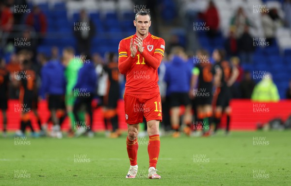 080622 - Wales v Netherlands, UEFA Nations League - Gareth Bale of Wales thanks the fans at full time