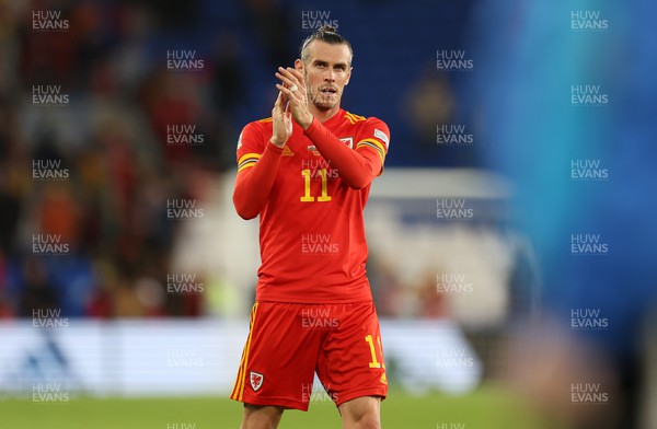 080622 - Wales v Netherlands, UEFA Nations League - Gareth Bale of Wales thanks the fans at full time