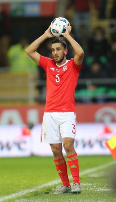 131115 - Wales v Netherlands, Vauxhall International Friendly - Neil Taylor of Wales