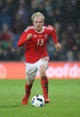 131115 - Wales v Netherlands, Vauxhall International Friendly - Jonathan Williams of Wales