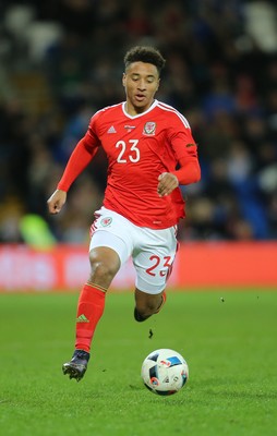 131115 - Wales v Netherlands, Vauxhall International Friendly - Adam Henley of Wales
